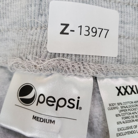 Pepsi‎ Women Activewear Pants 3XL Gray Jogger Logo Graphic Pockets Drawstring - Picture 2 of 9